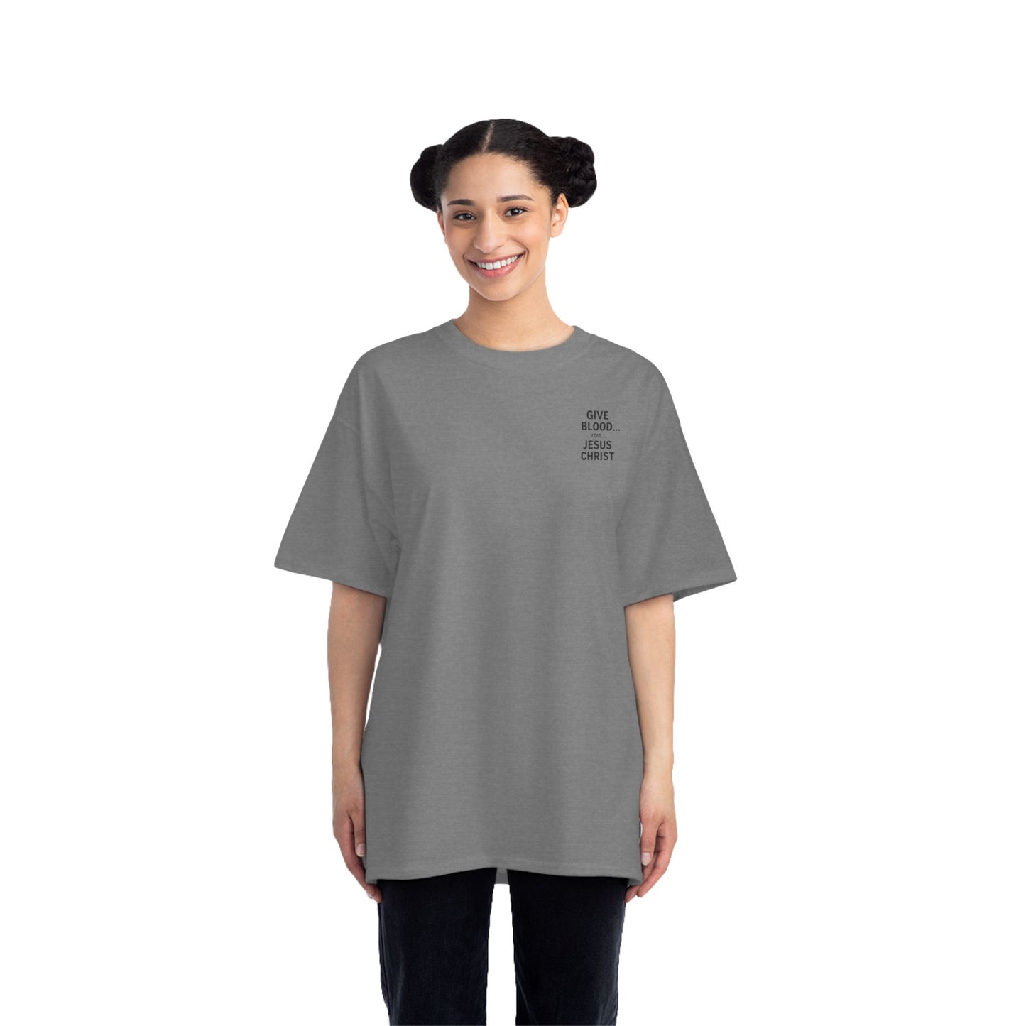 Christian Faith Short-Sleeve T-Shirt - Jesus Gave All Give Blood