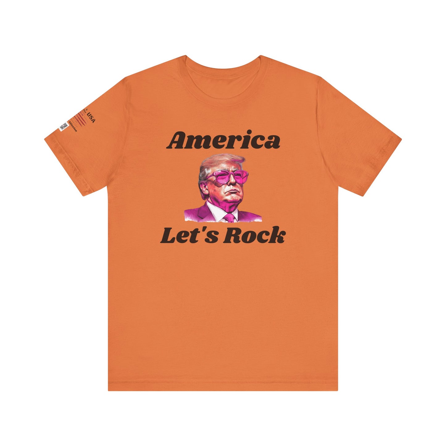 AMERICA LET"S ROCK-MAGA Graphic Tee - Patriotic America First