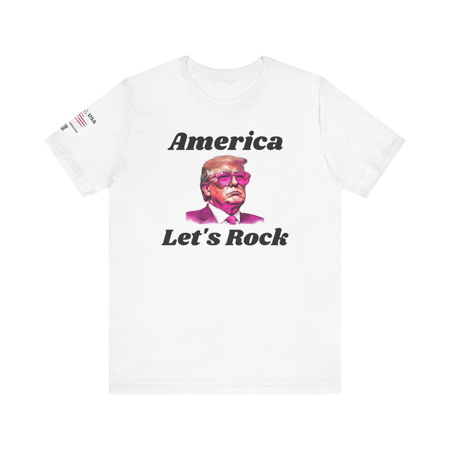 AMERICA LET"S ROCK-MAGA Graphic Tee - Patriotic America First