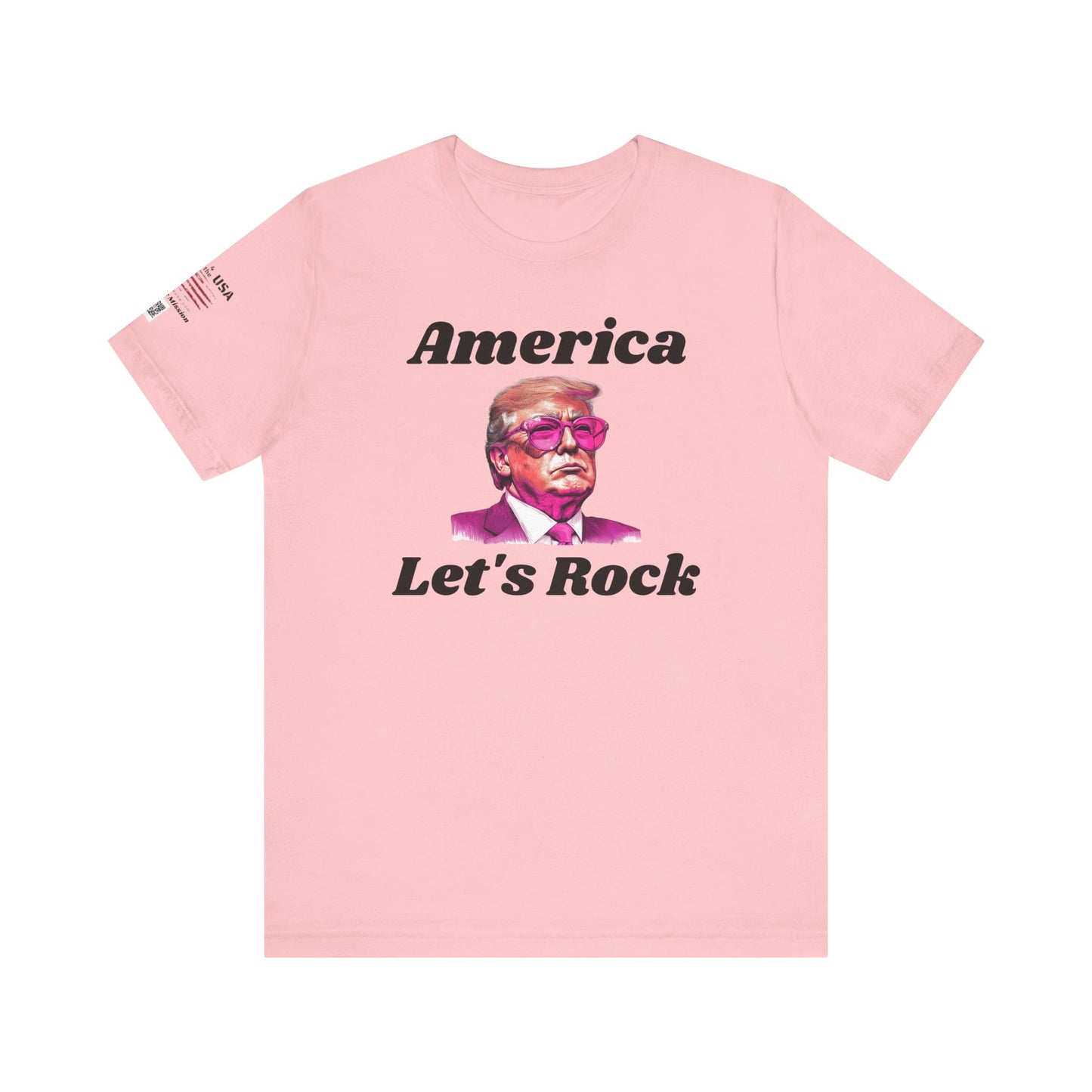 AMERICA LET"S ROCK-MAGA Graphic Tee - Patriotic America First