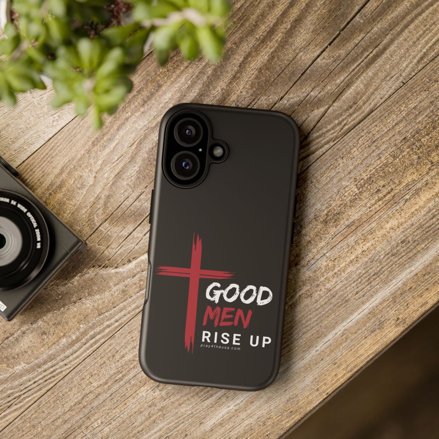 Good Men Rise Up Durable Phone Case – Compatible with All Phone Models