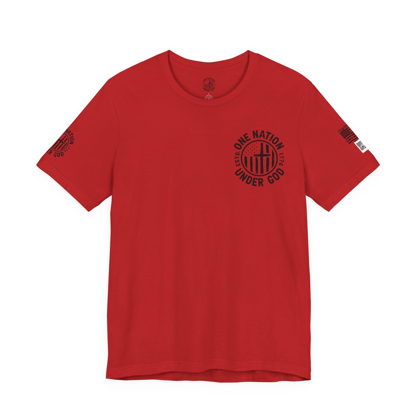 Patriotic Tee for All - One Nation Under God Jersey Short Sleeve Tee