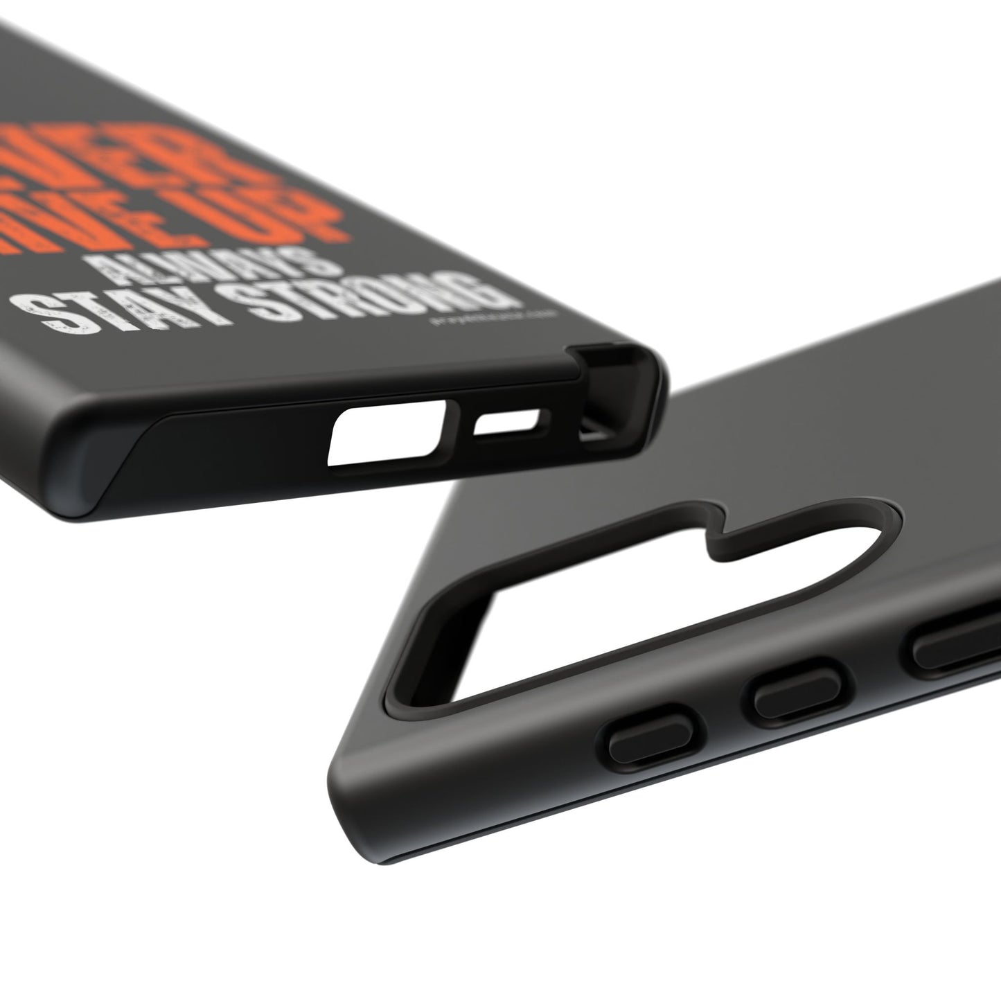 Never Give Up Durable Phone Case – Compatible with All Phone Models