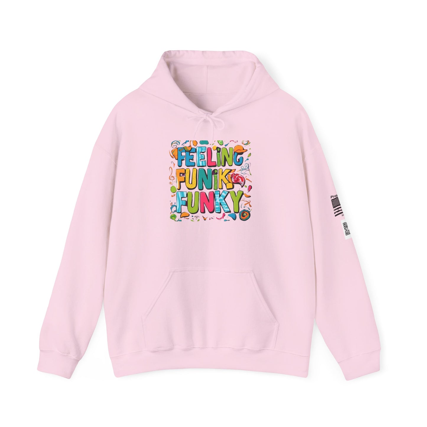 Funky Vibes Hoodie - Heavy Blend™ Sweatshirt, Fun Layer for Casual Days, Gift for Friends, Perfect for Spring and Fall