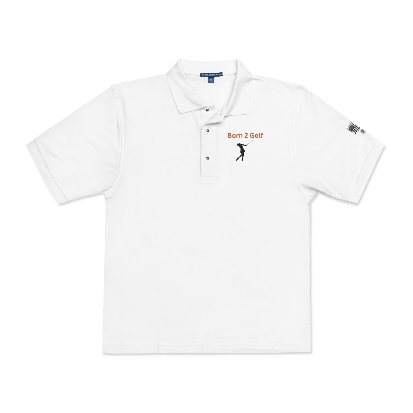 Born 2 Golf-Women's Polo Shirt - Embroidered Design, Casual & Sporty Wear for Golf Lovers