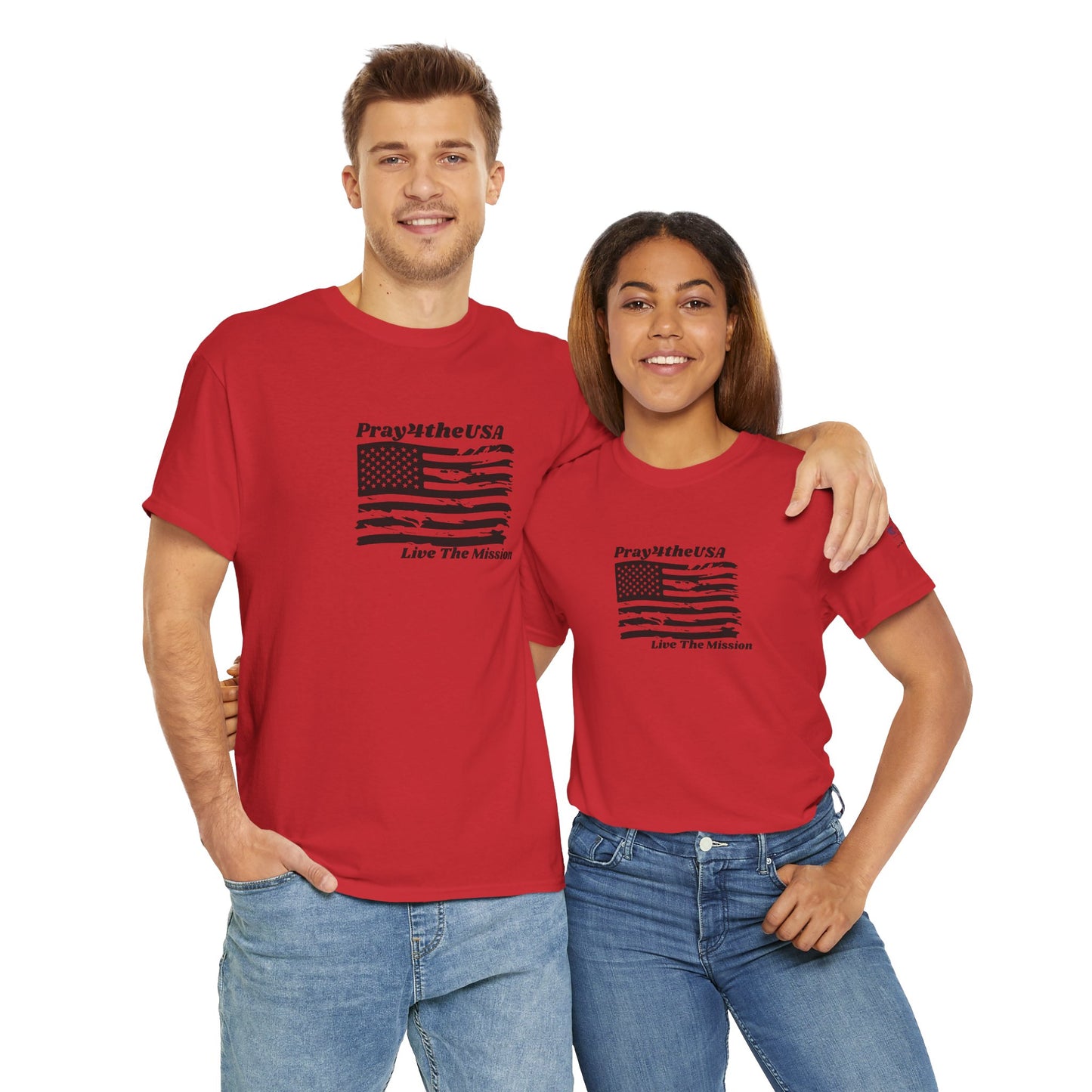 Rustic American Flag Tee - Patriotic Unisex T-Shirt