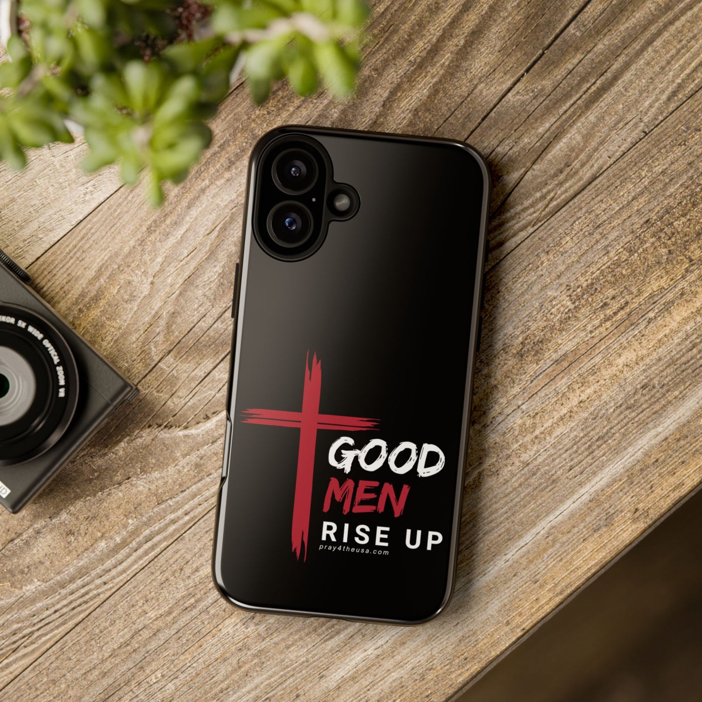 Good Men Rise Up Durable Phone Case – Compatible with All Phone Models