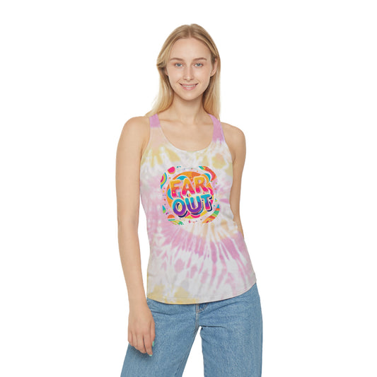Tie Dye Tank Top - Far Out Summer Festival Boho Chic Beach Wear Gift for Her