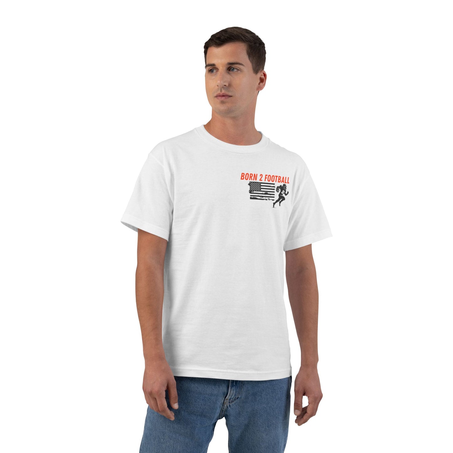 Sporty Born 2 Football Short-Sleeve T-Shirt for Enthusiasts