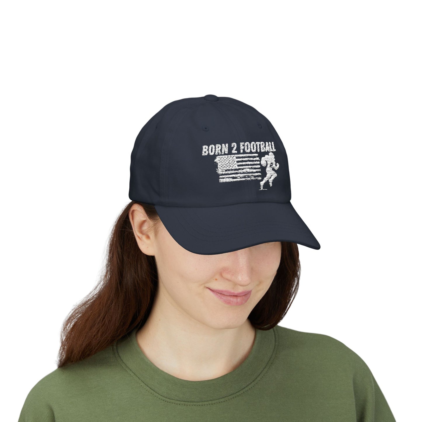 Born 2 Football Hat - Outdoor Sports Gear-super football fan's, men and ladies.