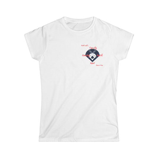 Baseball Women's Tee - Inspirational Family Love Design faith