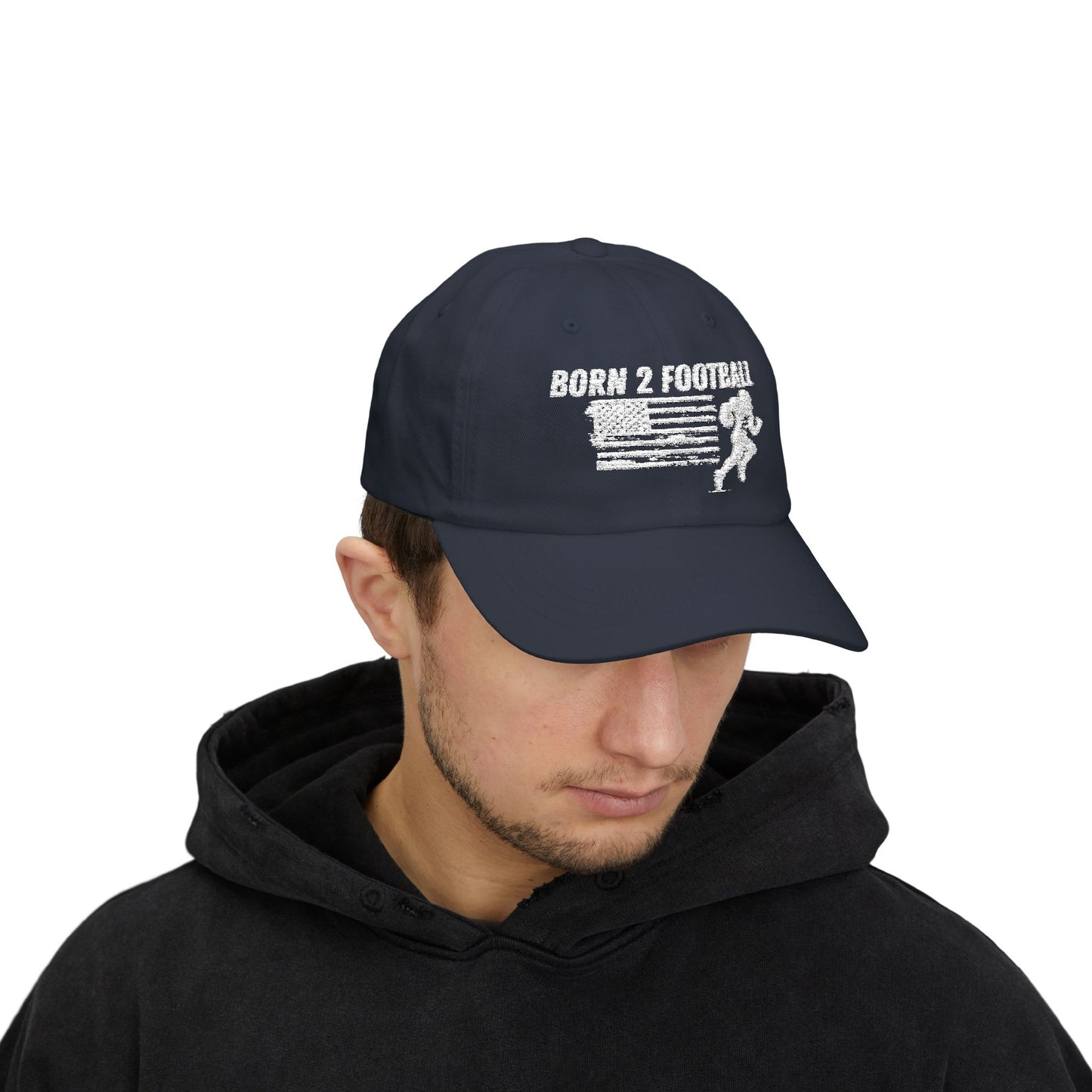Born 2 Football Hat - Outdoor Sports Gear-super football fan's, men and ladies.