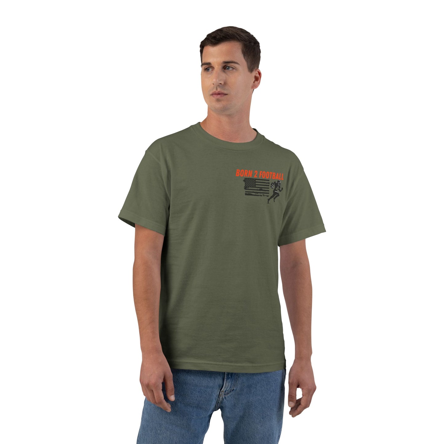 Sporty Born 2 Football Short-Sleeve T-Shirt for Enthusiasts
