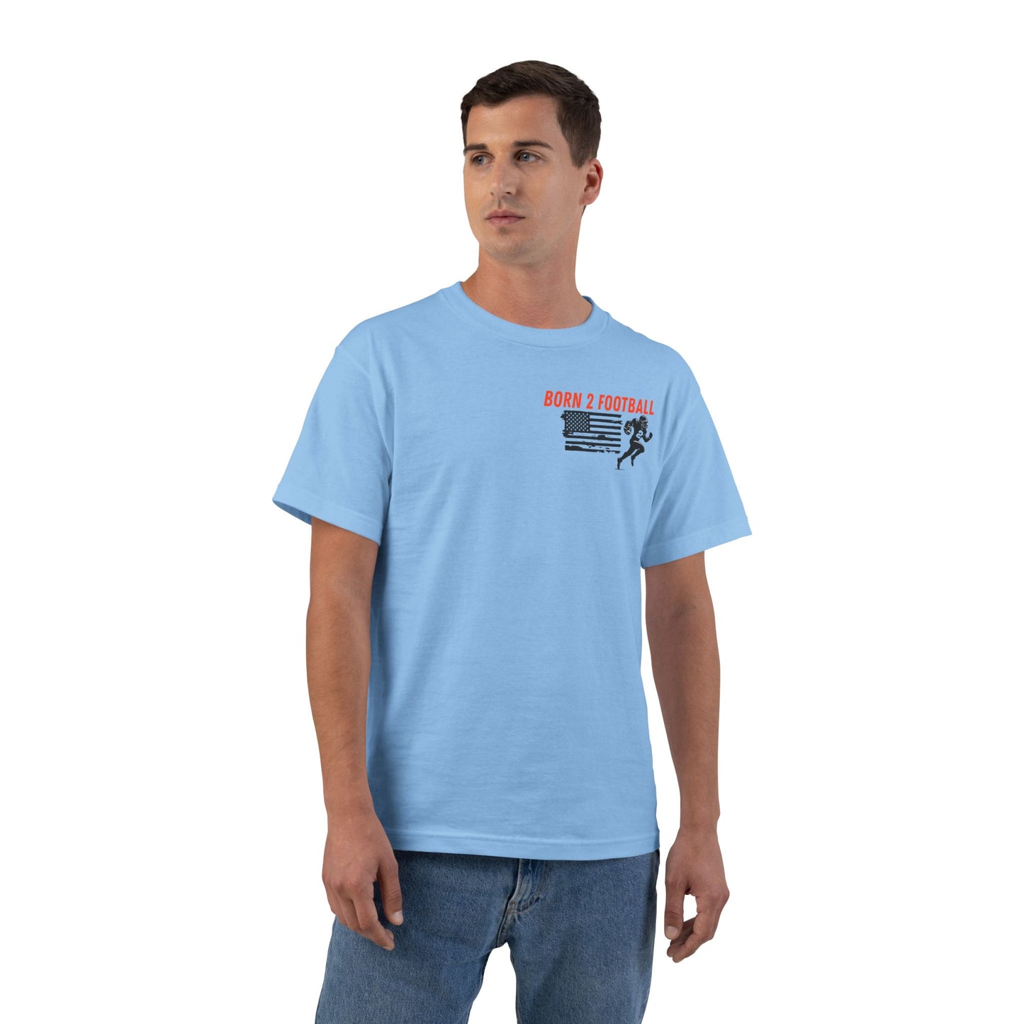 Sporty Born 2 Football Short-Sleeve T-Shirt for Enthusiasts