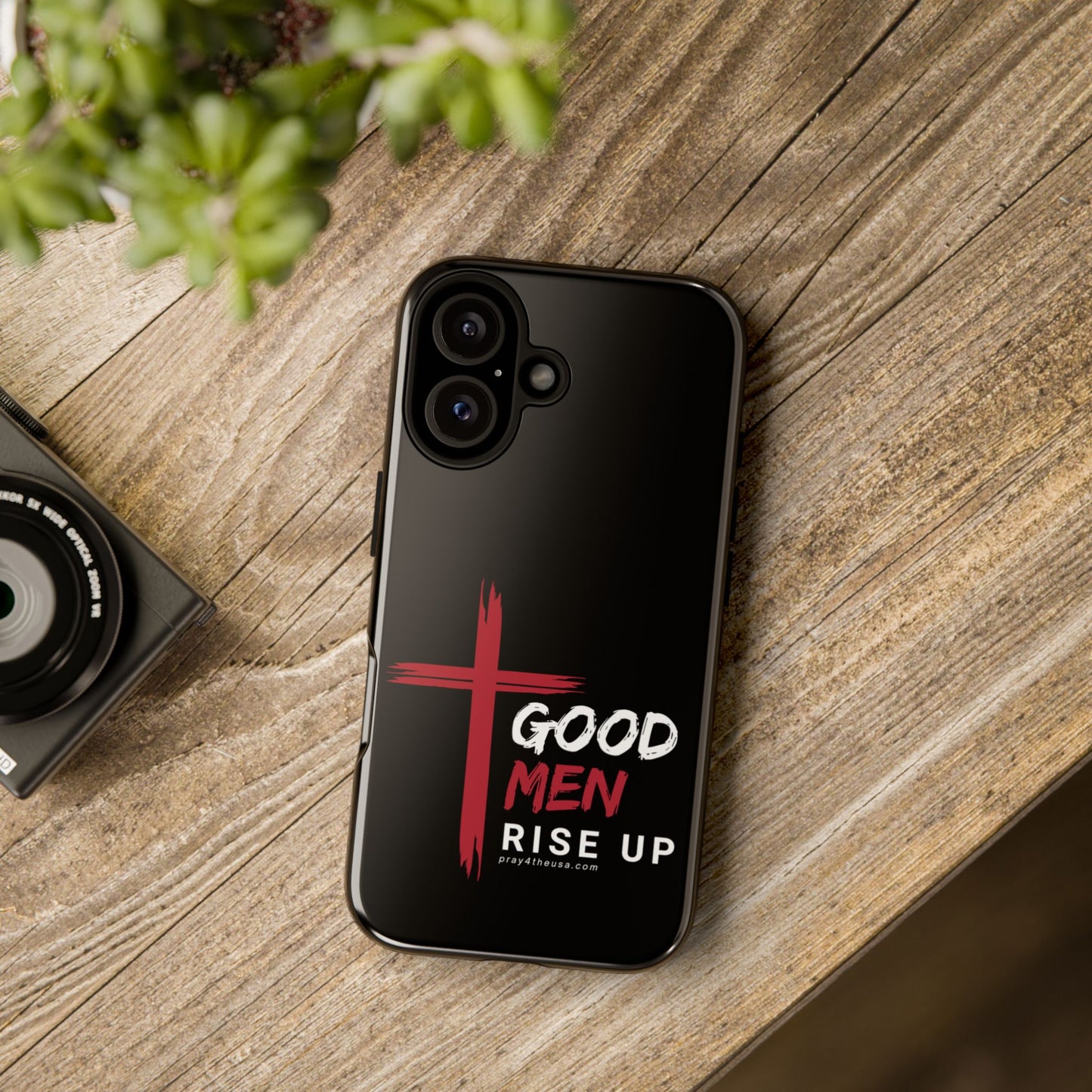 Good Men Rise Up Durable Phone Case – Compatible with All Phone Models