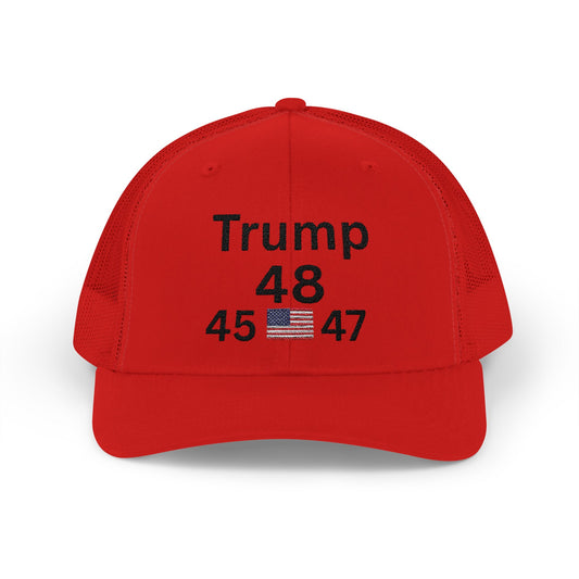 Trump 48 Snapback Trucker Cap - Patriot, Freedom, and Loyalty