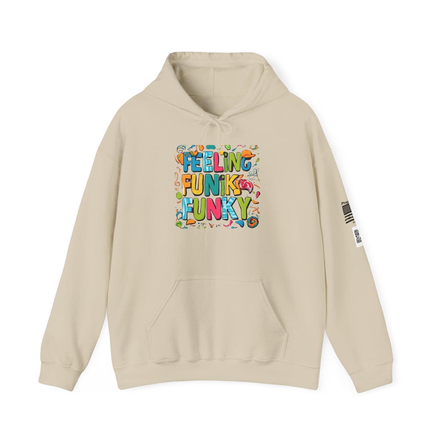 Funky Vibes Hoodie - Heavy Blend™ Sweatshirt, Fun Layer for Casual Days, Gift for Friends, Perfect for Spring and Fall