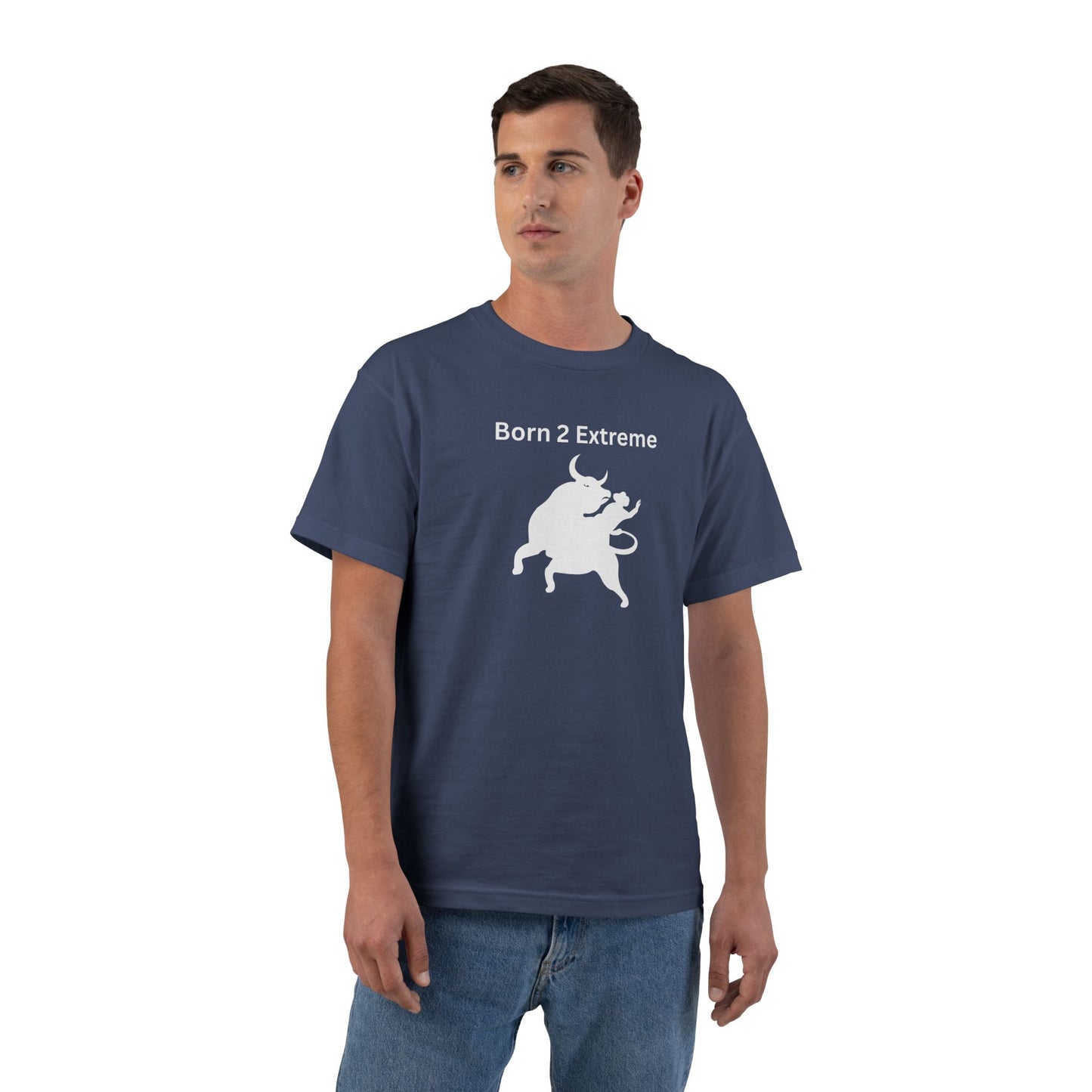 Born 2 Extreme-Graphic T-Shirt -Fun Casual Wear for Bold Personalities Danger Thrills Challenge