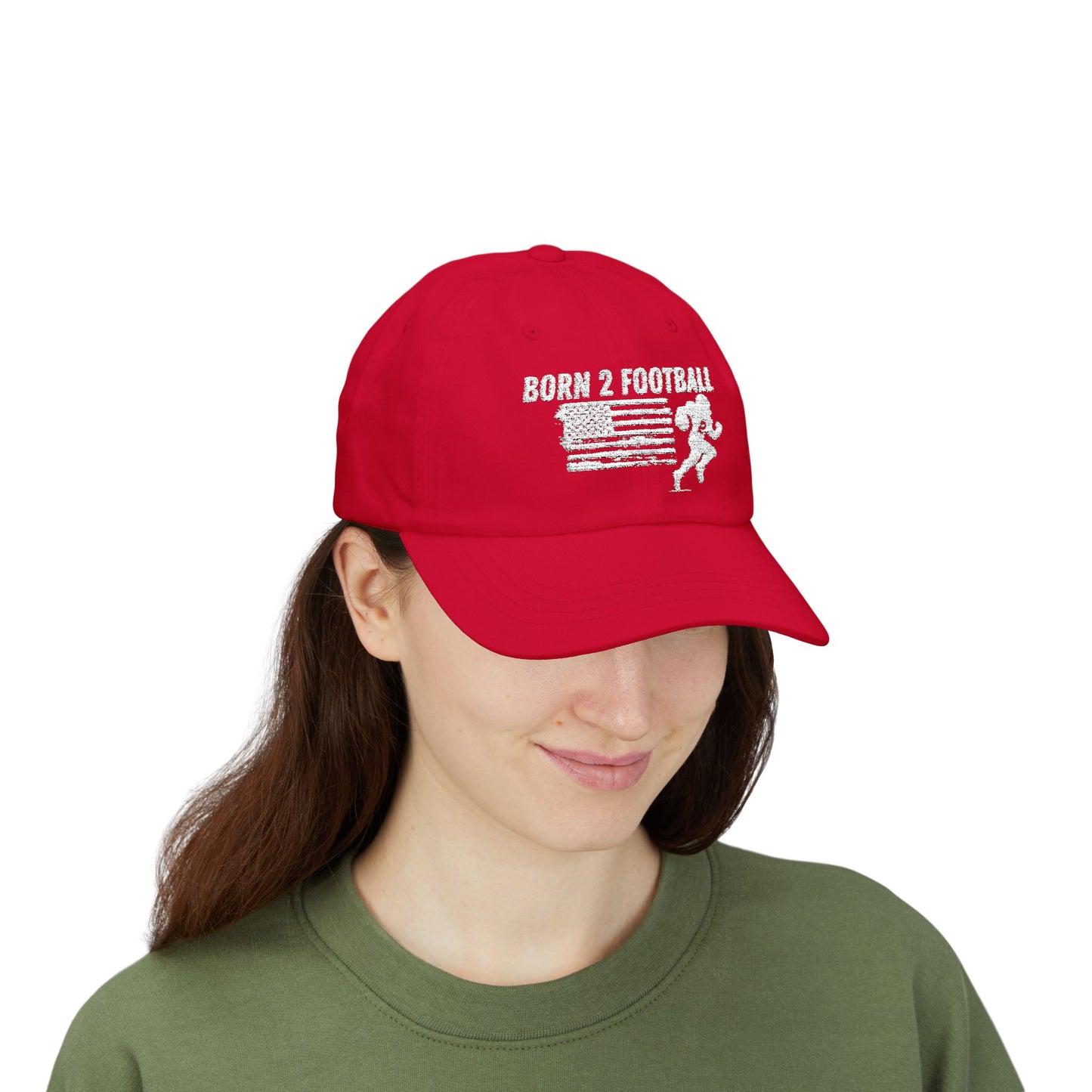 Born 2 Football Hat - Outdoor Sports Gear-super football fan's, men and ladies.