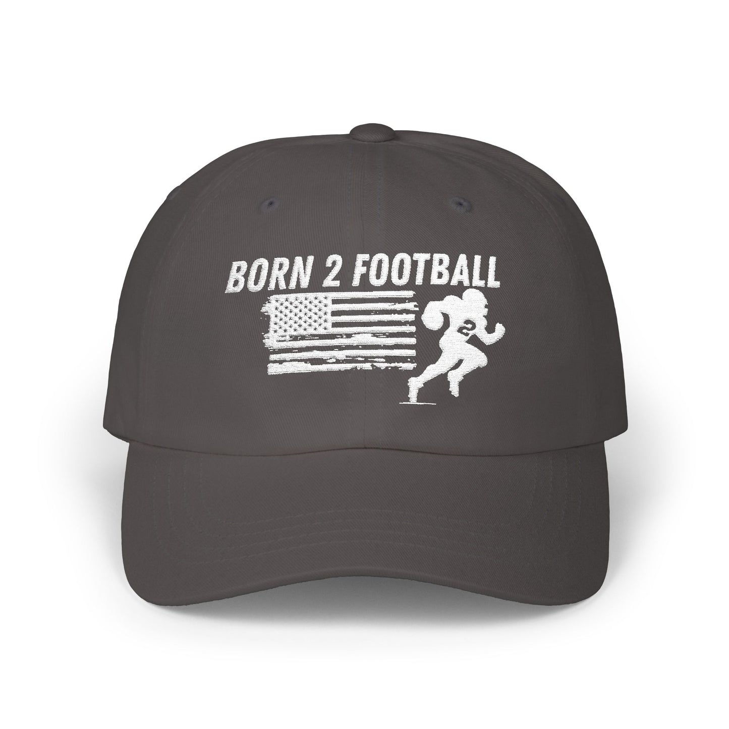 Born 2 Football Hat - Outdoor Sports Gear-super football fan's, men and ladies.