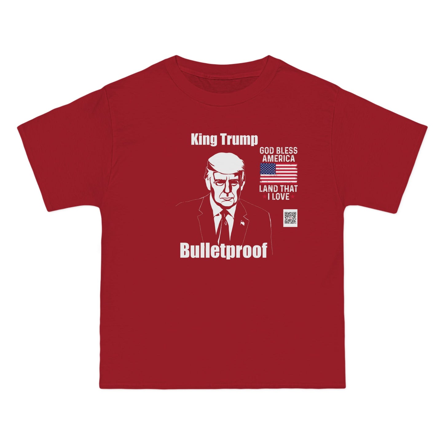 T-Shirt King Trump Bullet Proof-Bold Political Statement Tee