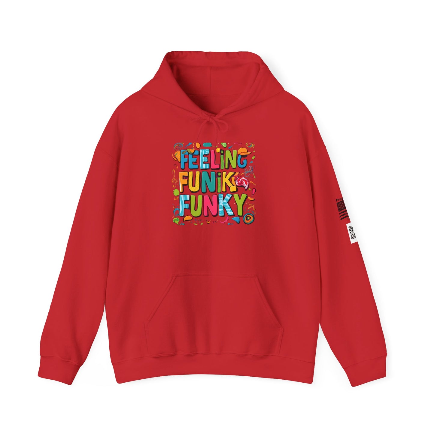 Funky Vibes Hoodie - Heavy Blend™ Sweatshirt, Fun Layer for Casual Days, Gift for Friends, Perfect for Spring and Fall
