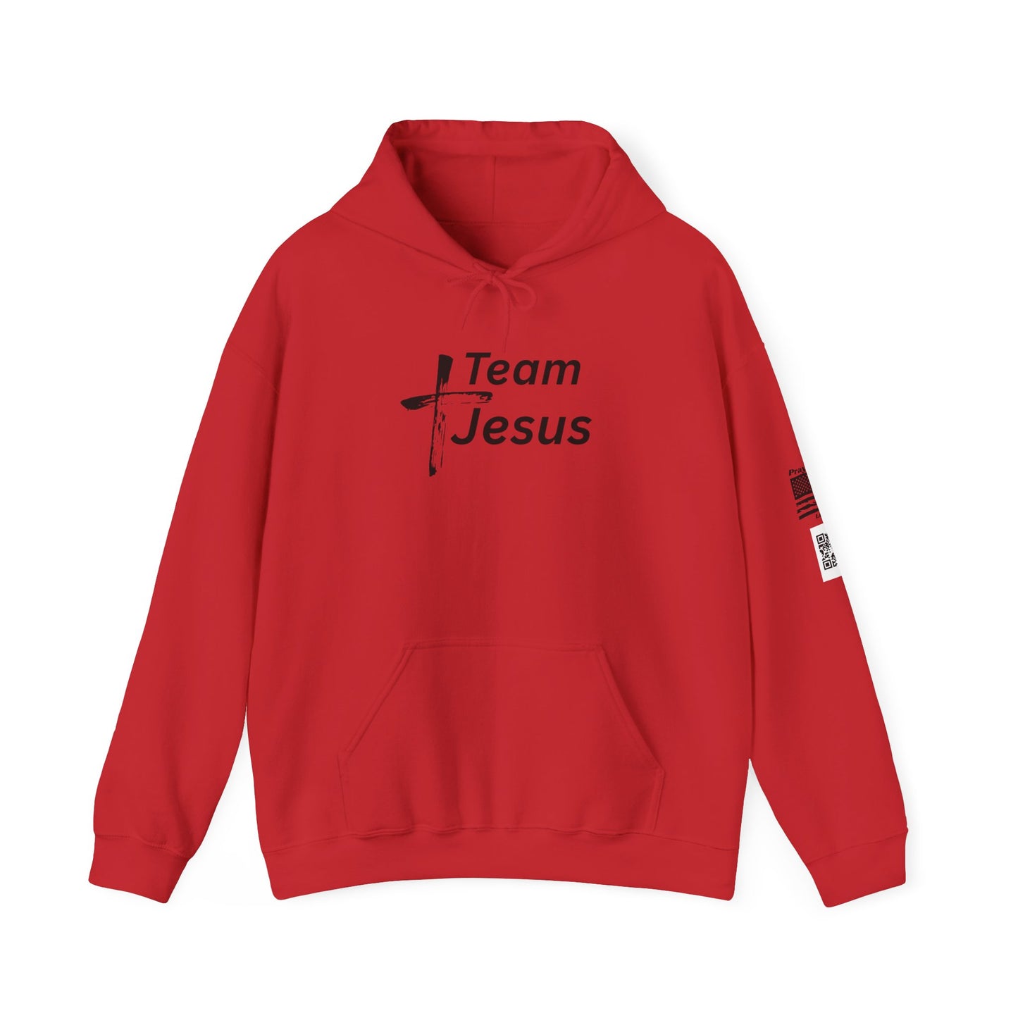 Team Jesus Hoodie — Christian Faith Graphic Hooded Sweatshirt