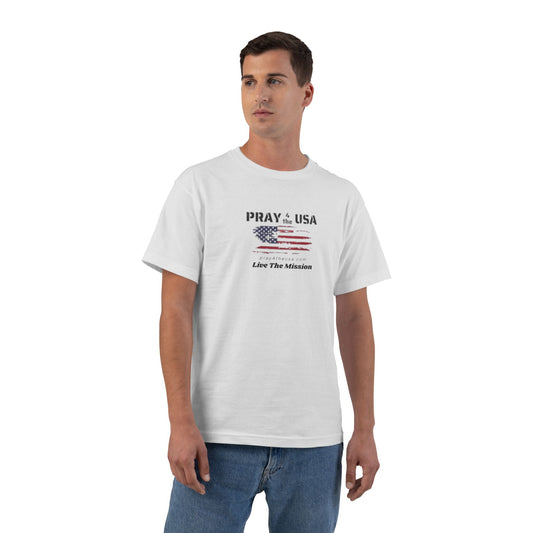 Pray 4 The USA-Live The Mission-Patriotic T-Shirt
