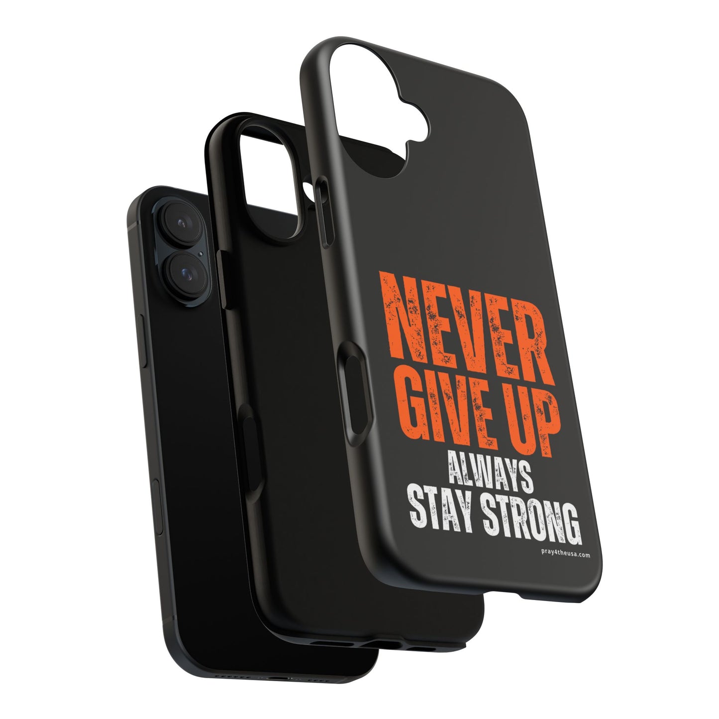 Never Give Up Durable Phone Case – Compatible with All Phone Models