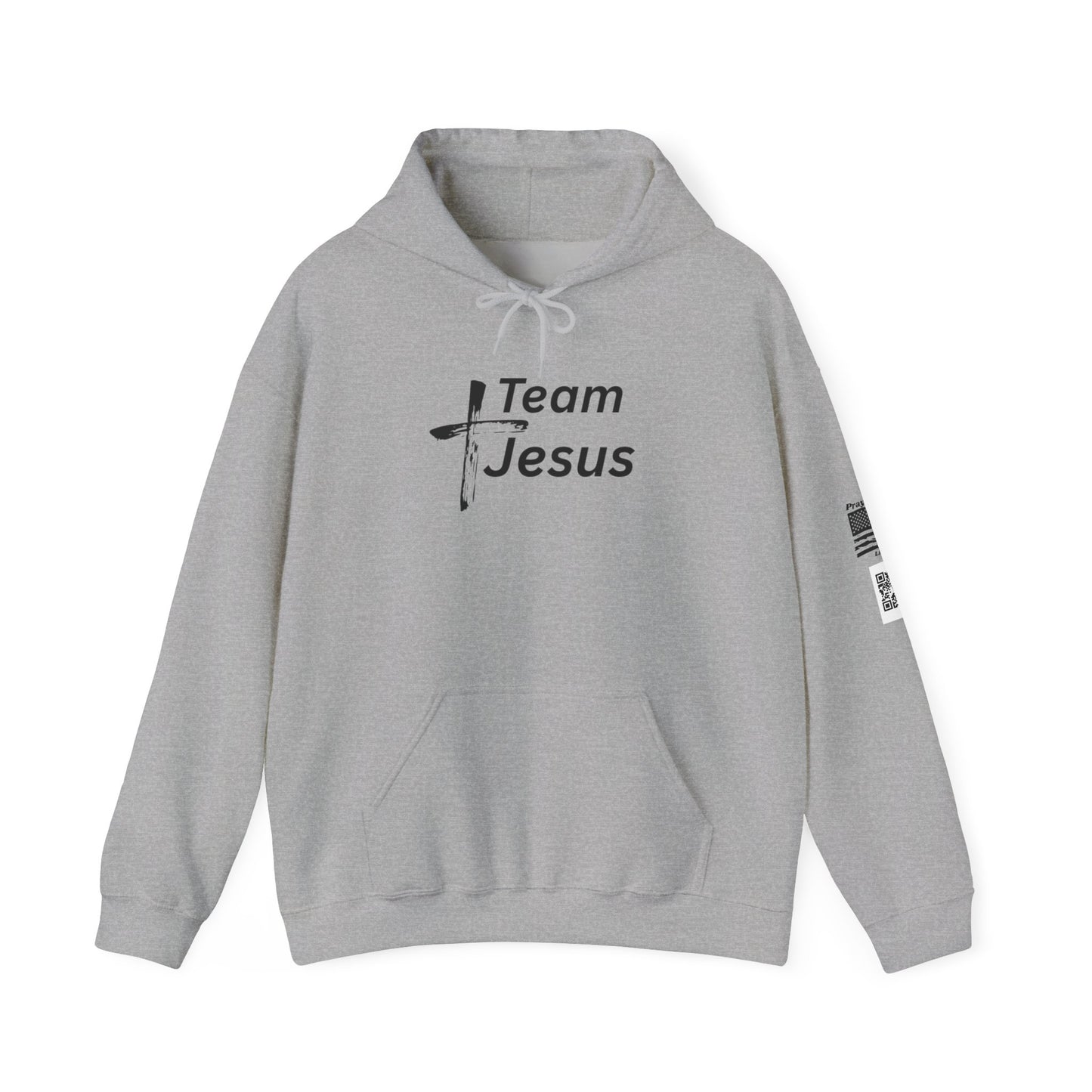 Team Jesus Hoodie — Christian Faith Graphic Hooded Sweatshirt