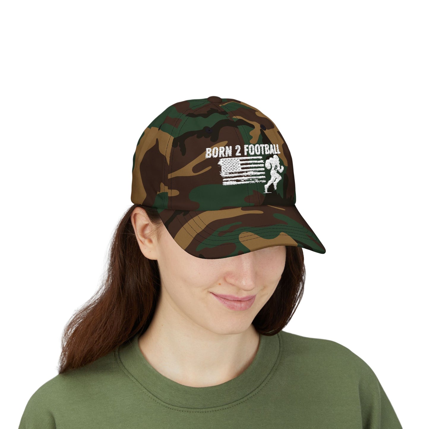 Born 2 Football Hat - Outdoor Sports Gear-super football fan's, men and ladies.