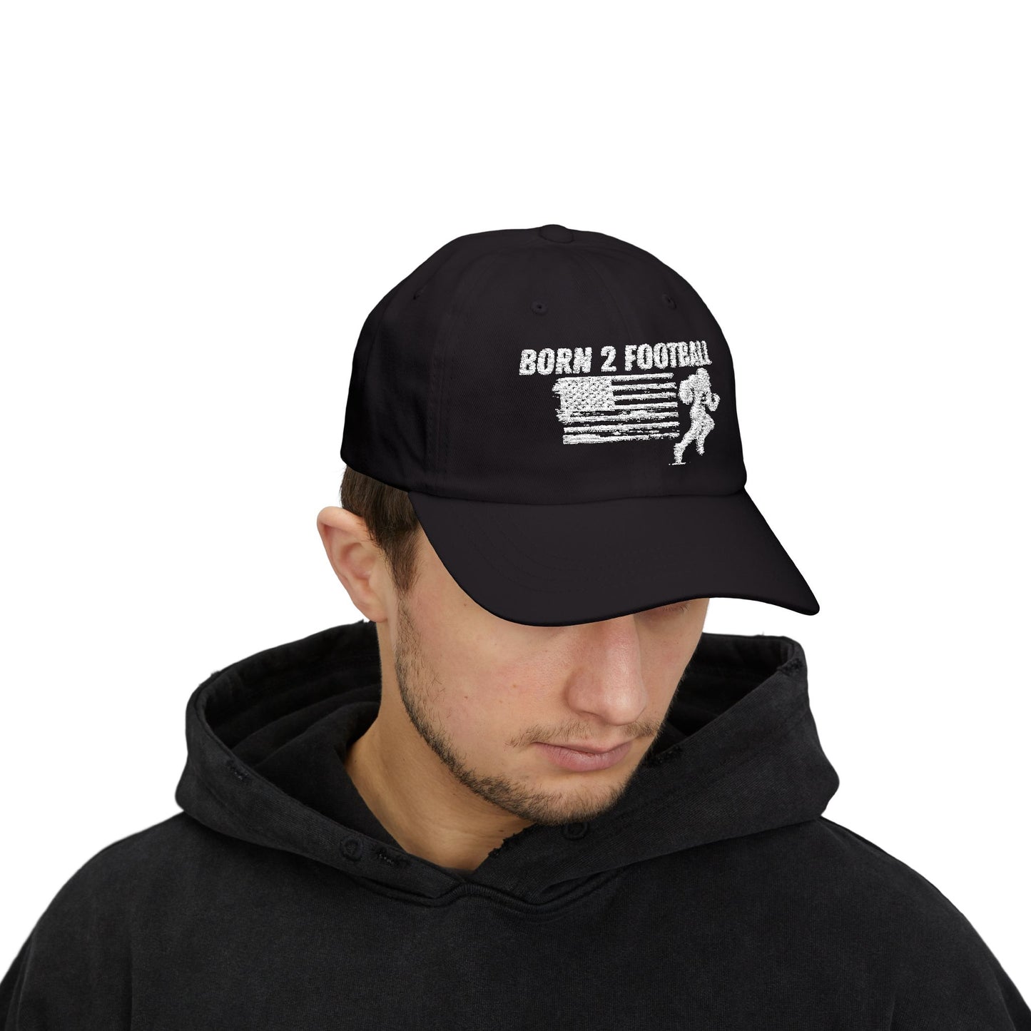 Born 2 Football Hat - Outdoor Sports Gear-super football fan's, men and ladies.