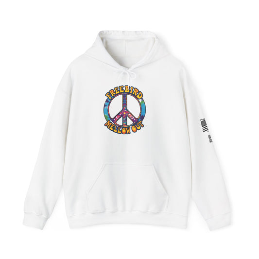 Freebird-Peaceful Vibes Hoodie, Comfortable Sweatshirt for Relaxation, Freebird Chill Out Gift, Cozy Casual Wear, Perfect for Festivals