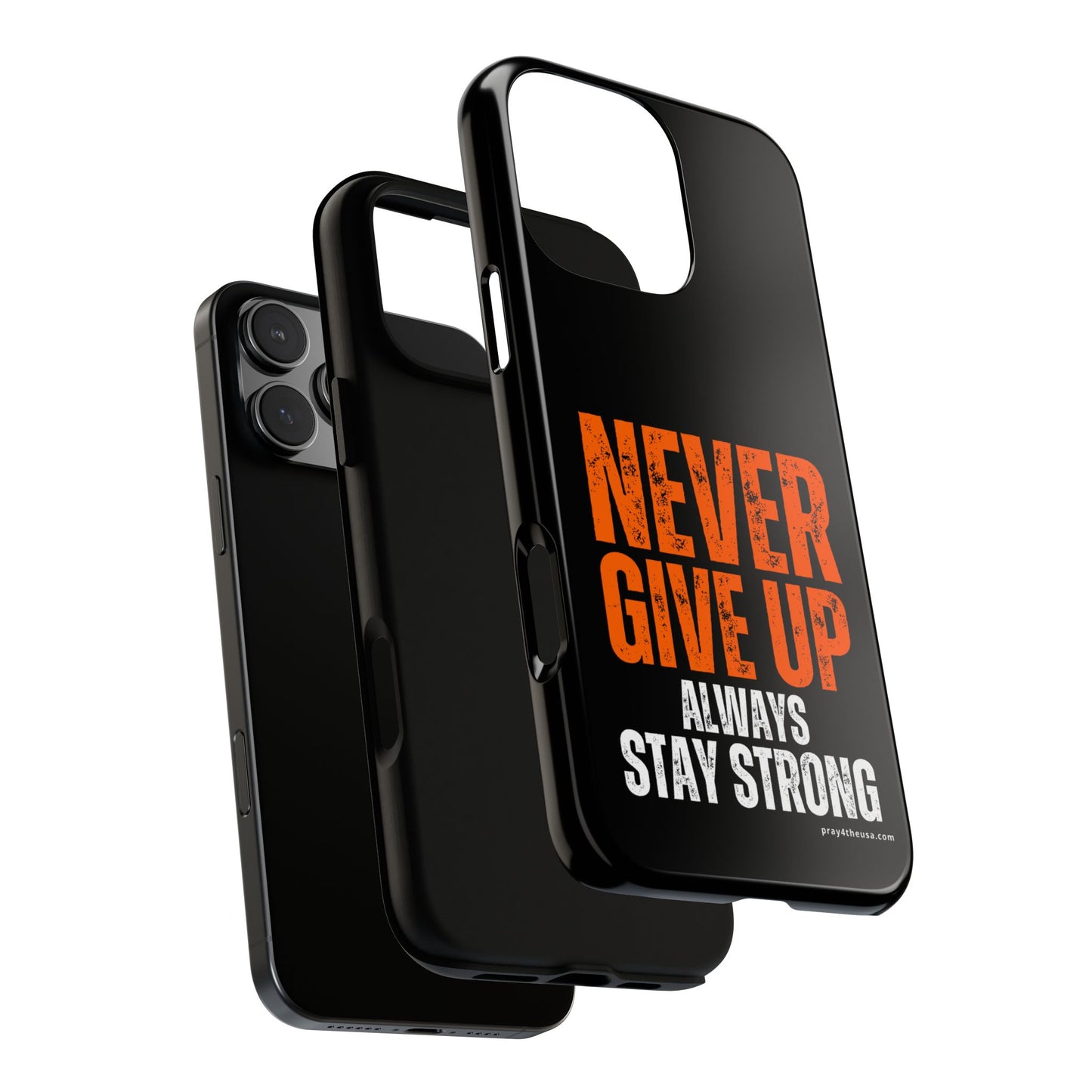 Never Give Up Durable Phone Case – Compatible with All Phone Models