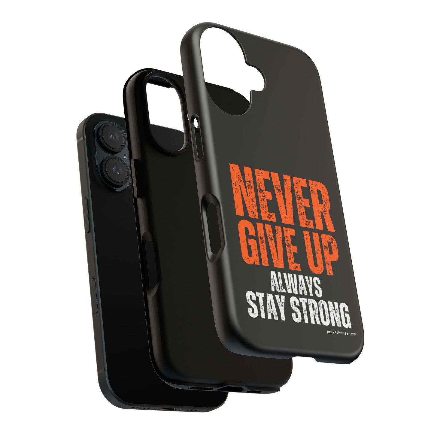 Never Give Up Durable Phone Case – Compatible with All Phone Models