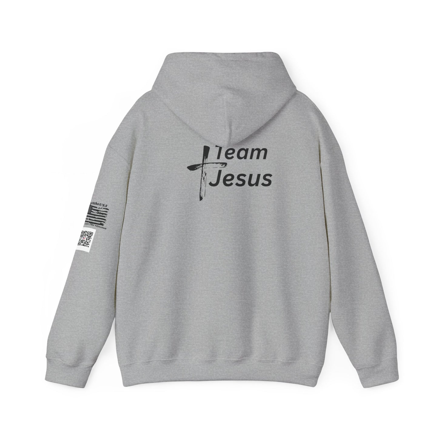 Team Jesus Hoodie — Christian Faith Graphic Hooded Sweatshirt