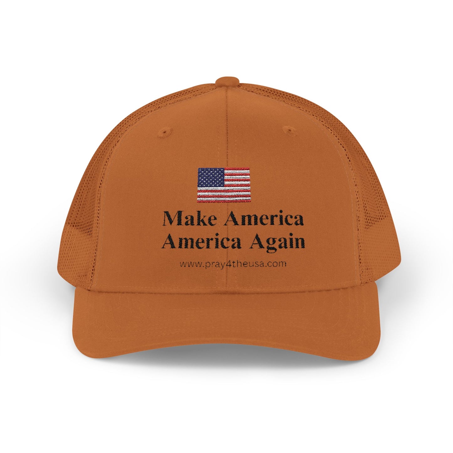 Patriotic Snapback Trucker Cap - Make America America Again