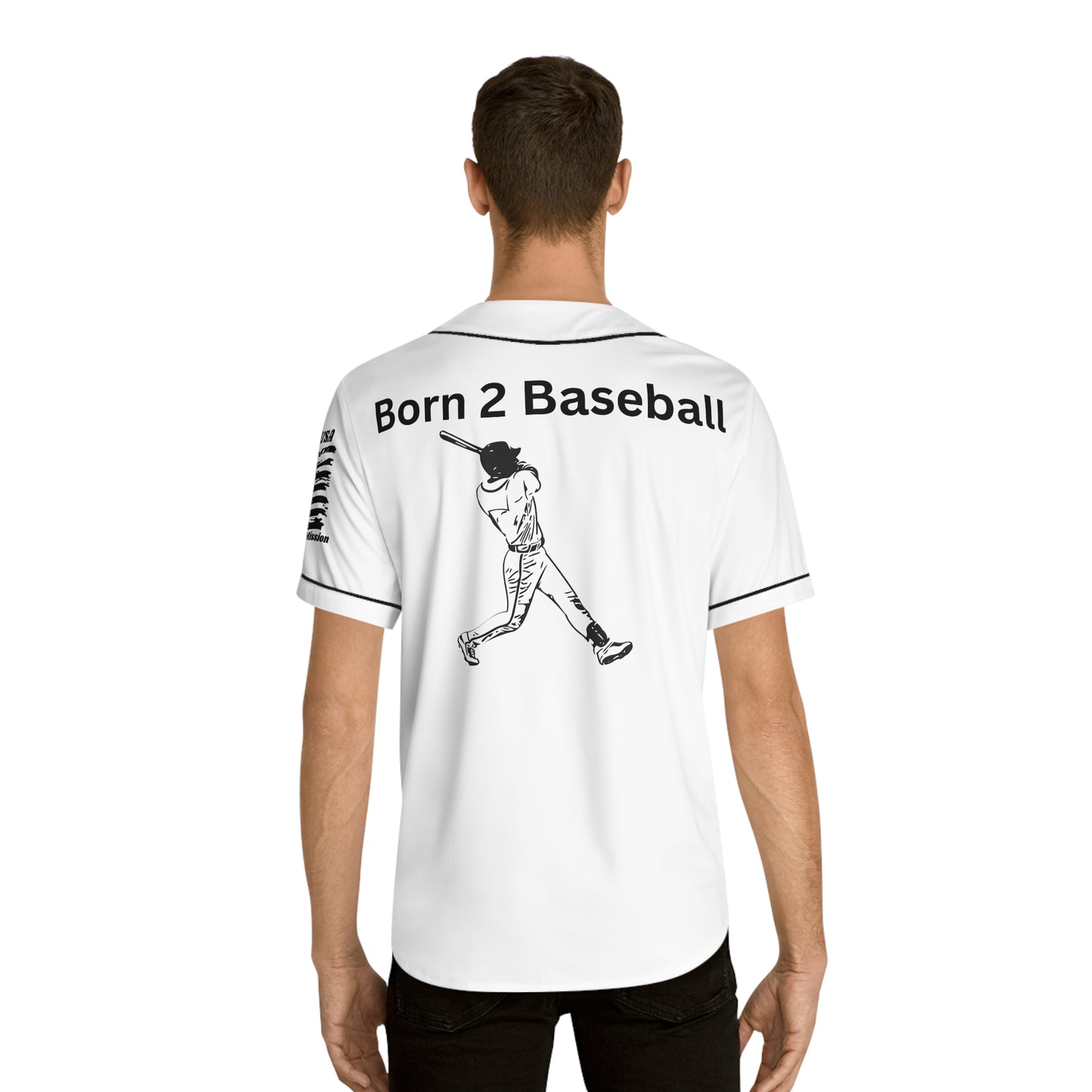 Born 2 Baseball-Men's Baseball Jersey - Design for Sports Fans