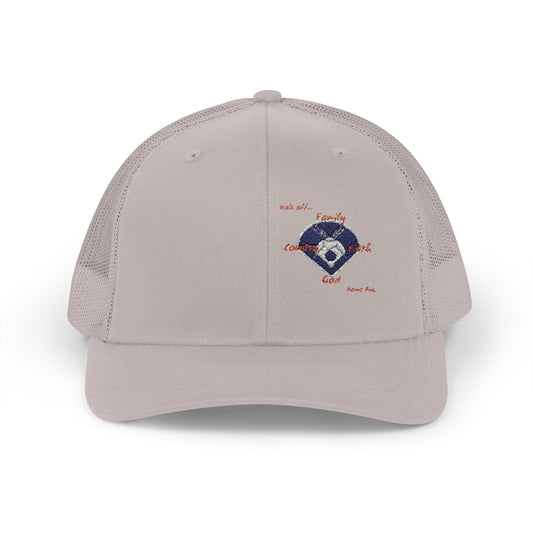Snapback Trucker Cap - Baseball, Family and Faith - Casual Style for Everyday Adventures