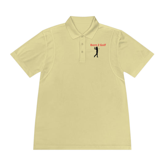 Men's Golf Polo Shirt - Born 2 Golf - Sports Apparel for Golf Lovers