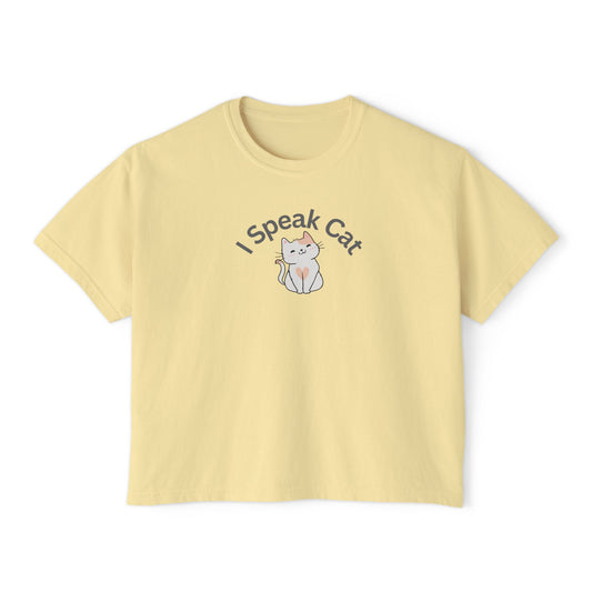 I Speak Cat-Cat Lover Women's Boxy Tee