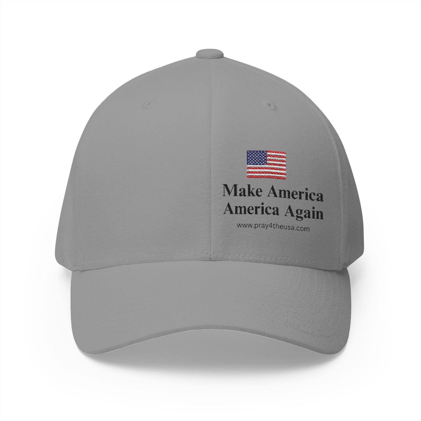 Embroidered Structured Cap - Make America America Again Baseball Hat