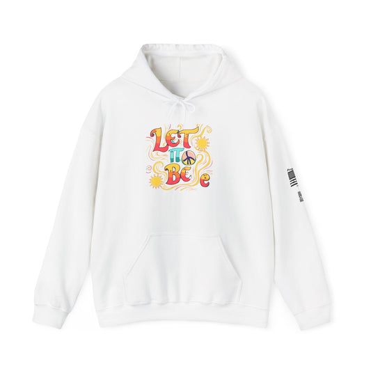 Peaceful Let It Be Hoodie, Sweatshirt, Cozy Loungewear, Gift for Friends, Relaxed Style, Inspirational Clothing, Casual Hoodie