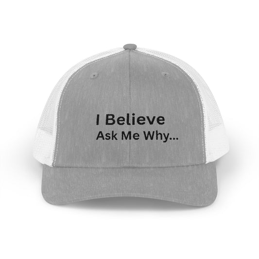 I Believe Ask Me Why... Snapback - Adjustable Hat for Casual Wear faith based