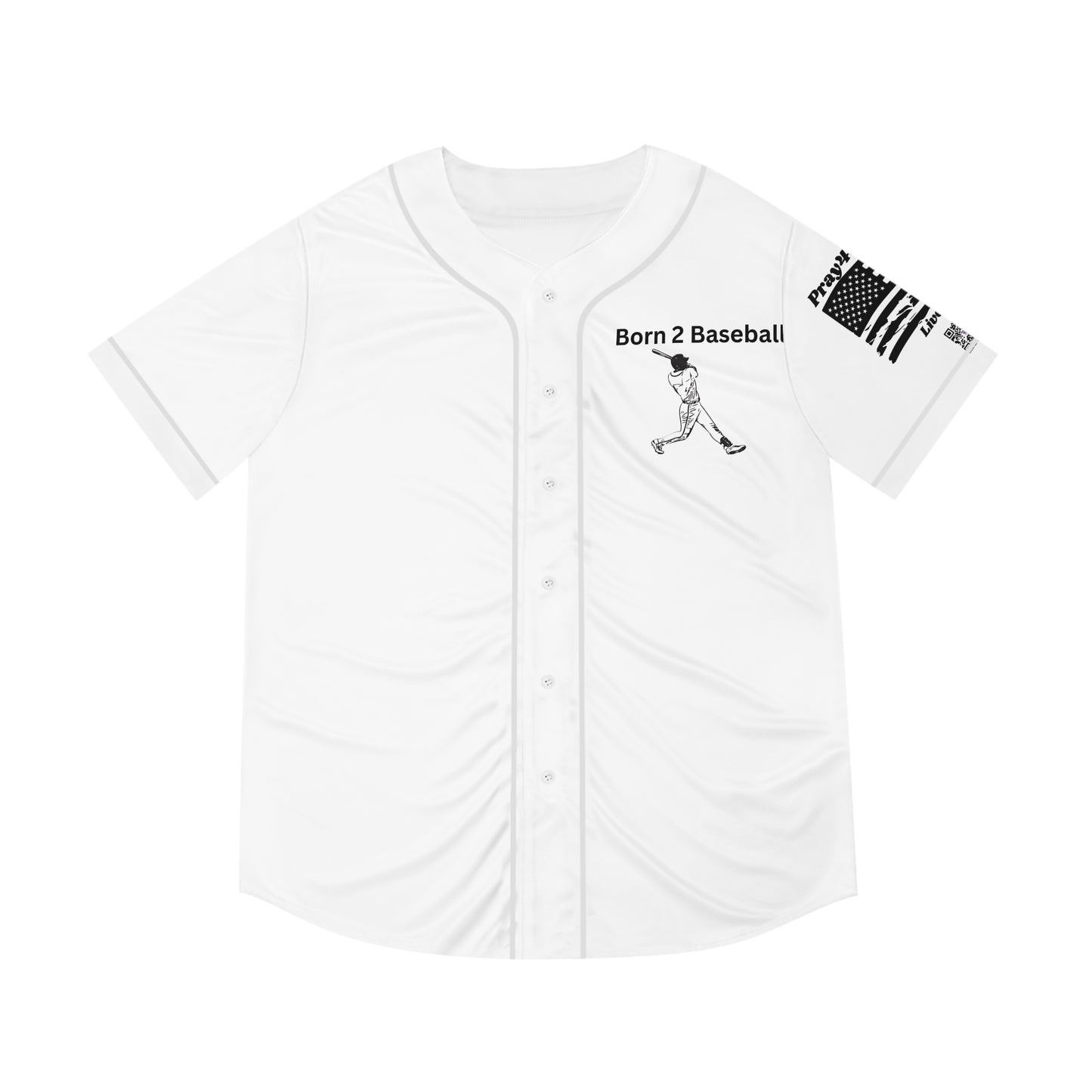 Born 2 Baseball-Men's Baseball Jersey - Design for Sports Fans