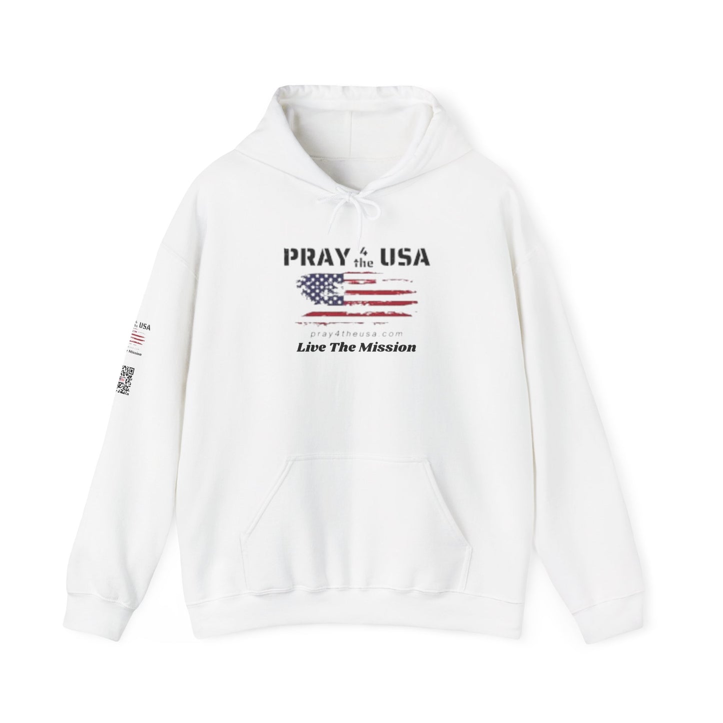 Live the Mission-USA Flag Inspirational Hoodie
