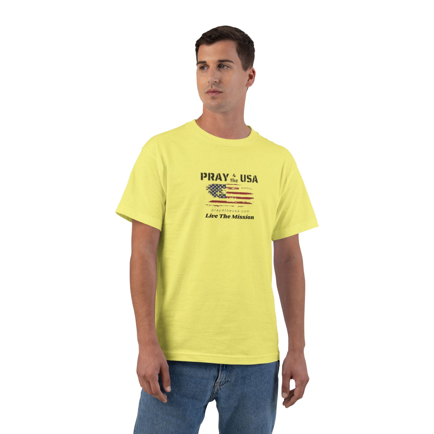 Pray 4 The USA-Live The Mission-Patriotic T-Shirt