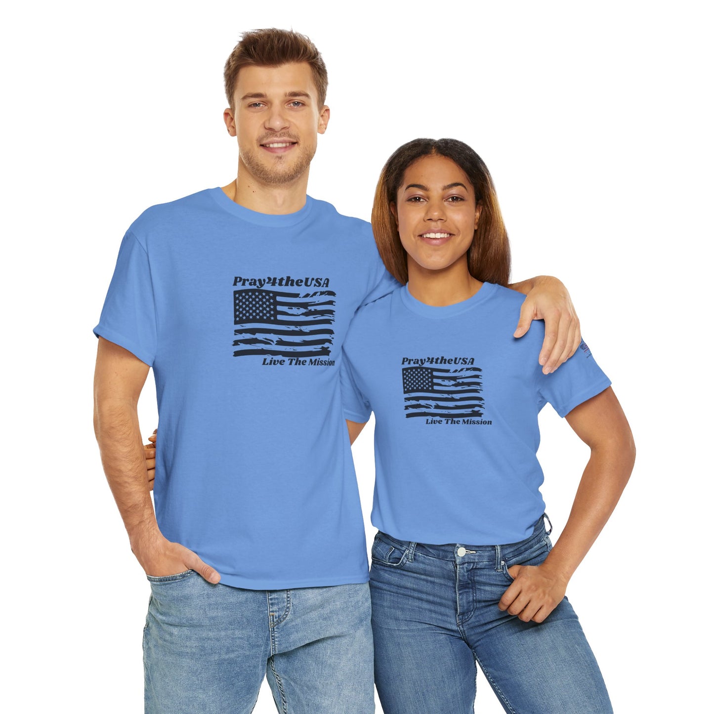 Rustic American Flag Tee - Patriotic Unisex T-Shirt