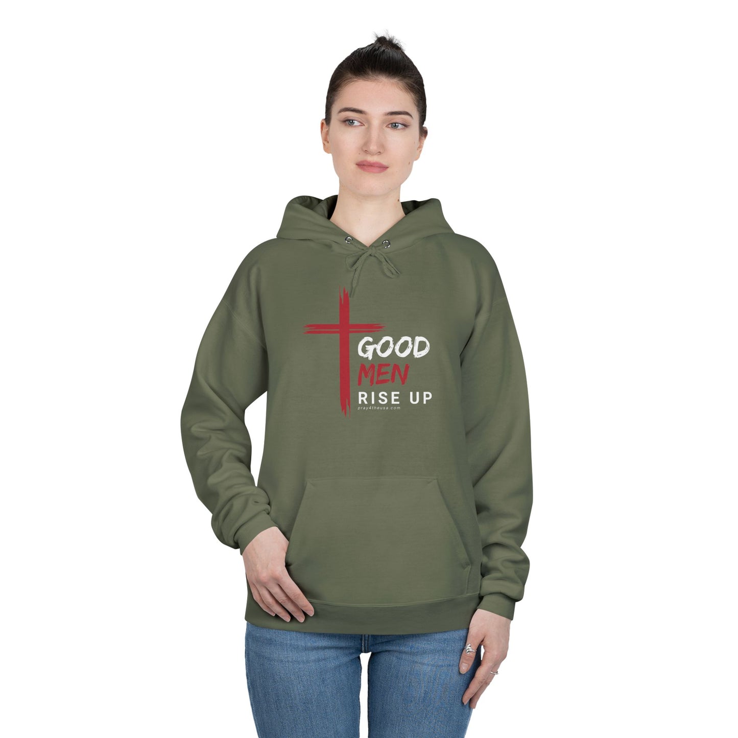 Good Men Rise Up Hanes Comfort Blend Hoodie