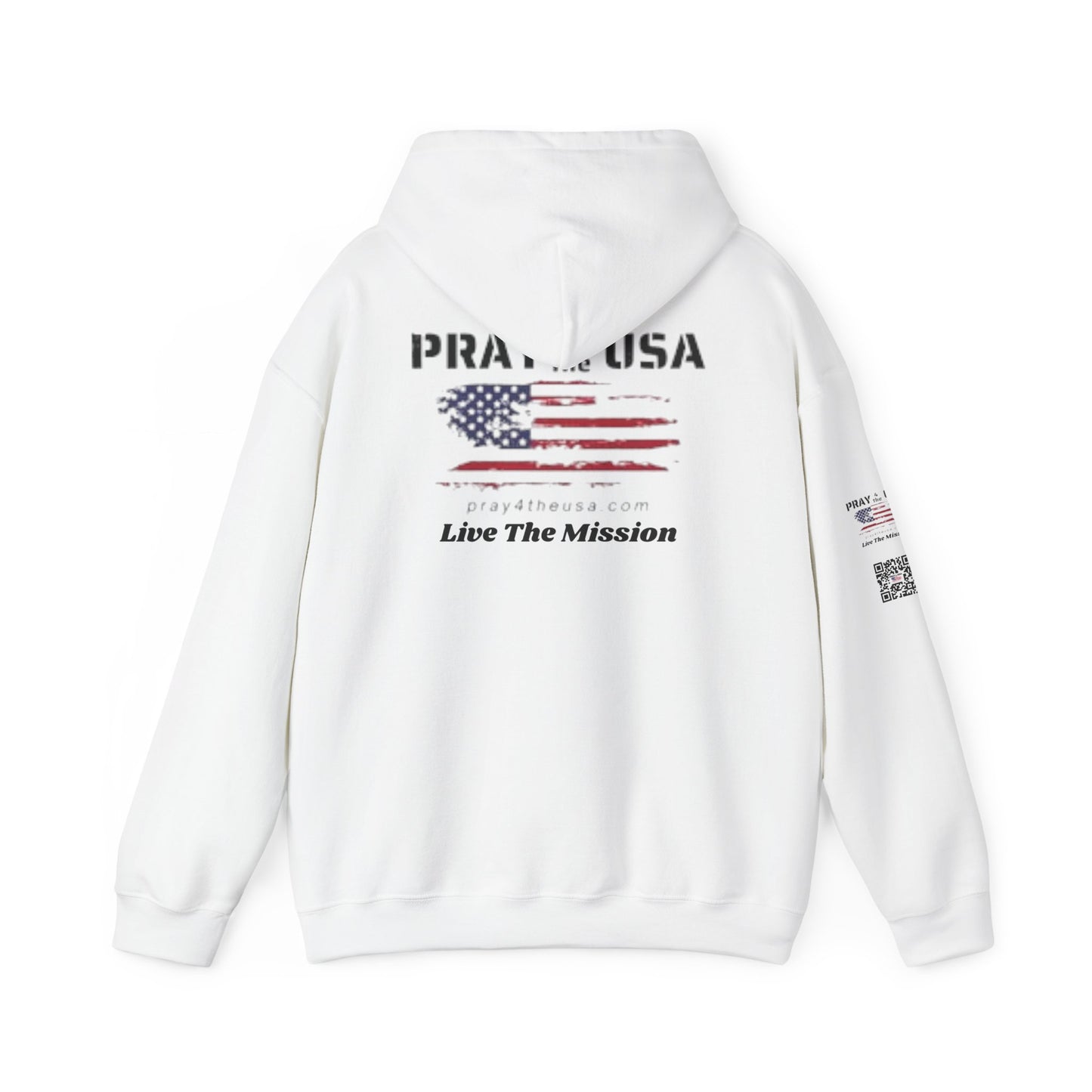 Live the Mission-USA Flag Inspirational Hoodie